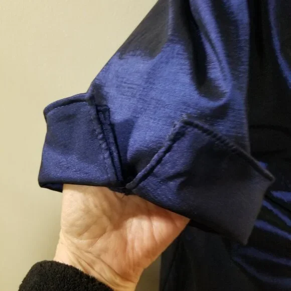 Joseph Ribkoff Midnight Blue Ruched Dress - Picture 9 of 13